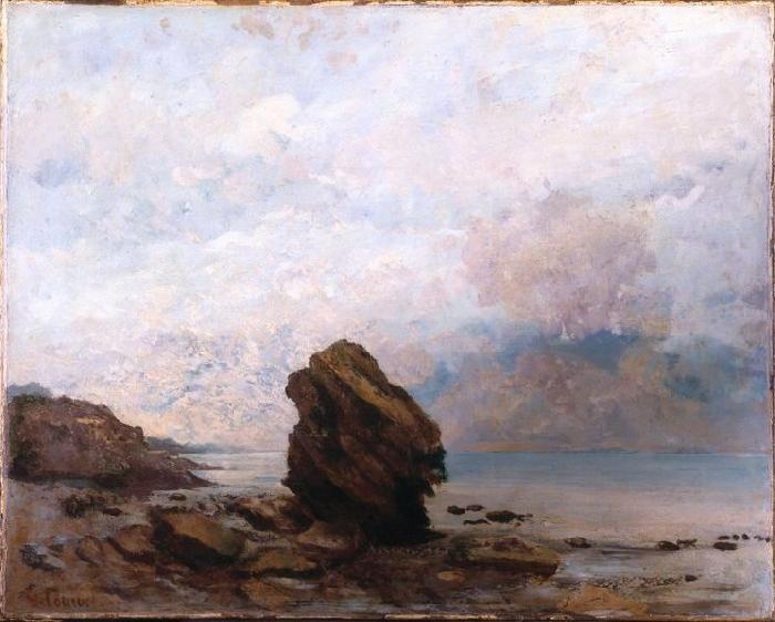 Gustave Courbet Isolated Rock oil painting image